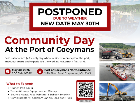 Carver Companies to Host Community Day at the Port of Coeymans on May 30
